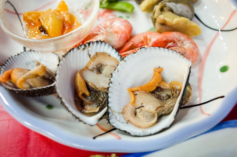 Seafood Marechiaro pizza with shrimp and clams