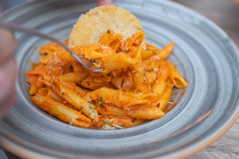 Penne Arrabbiata with spicy tomato sauce